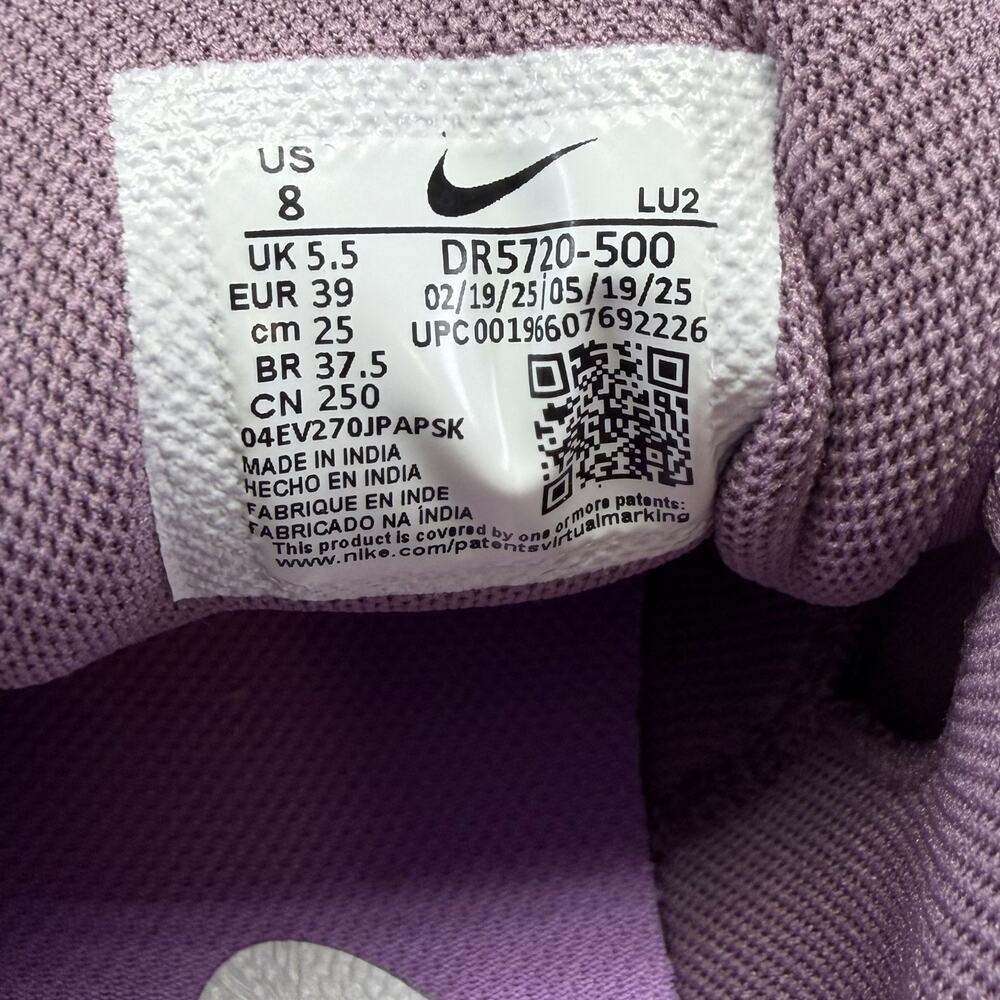 Nike Zoom Bella 6 Violet Dust Sail Women’s Sneaker Shoes‎ DR5720 500 Size 8 - Picture 6 of 7